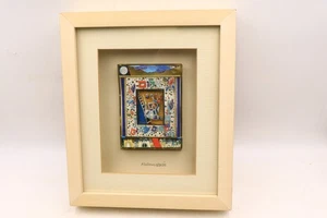 Raphael Abecassis Original Signed Decoupage Layered Papercut 11.25x13.25" - Picture 1 of 15
