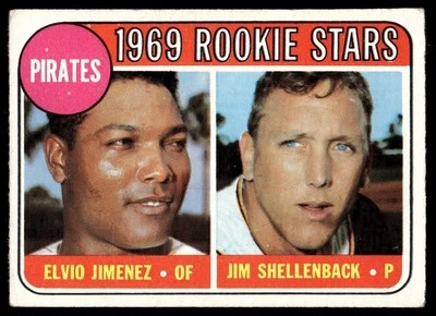 1969 Baseball Rookie Stars - Elvio Jimenez/Jim Shellenback Rookie Vintage - Image 1 of 2
