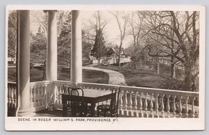 Scene in Roger Williams Park Providence RI Rhode Island RPPC Postcard - Picture 1 of 2