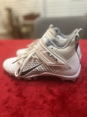 Nike Boys 4Y Alpha Menace Pro 2.0 MID Detachable Football Cleats CK4277-100 - Image 1 of 4