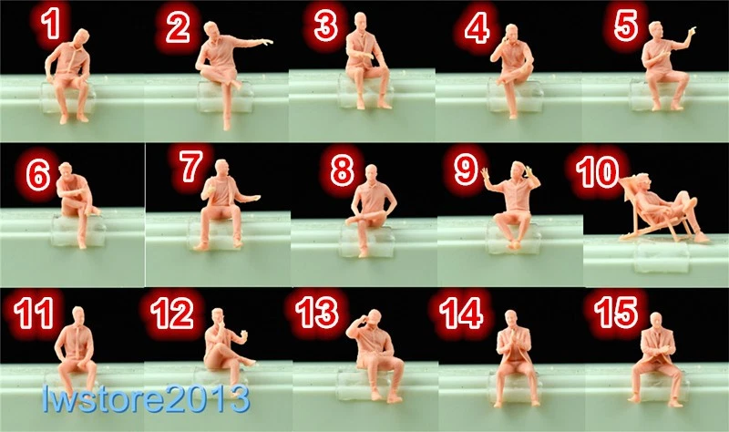 1/64 1/87 1/43 1/18 1/24 1/35 девочка мужчина миниатюры фигурки модель для автомобилей QL0006 - Изображение 1 из 1