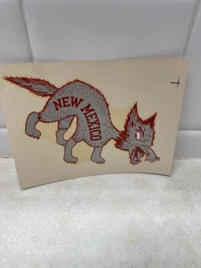 Potter Mfg. de colección Calcomanía Co - Universidad de Nuevo México Lobos - Imagen 1 de 5