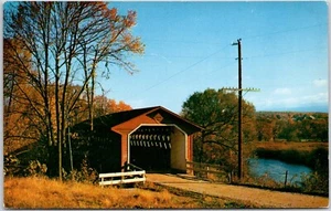 Covered Bridge North Bennington Vermont VT Postcard Unposted - Picture 1 of 2