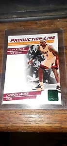 2010-11 Donruss Production Line Emerald Die-Cut Lebron James #85 - Picture 1 of 2