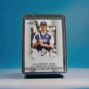 2018 BOBBY WITT JR LEAF #52 RC KANSAS CITY ROYALS SS ROOKIE CARD - Picture 1 of 6