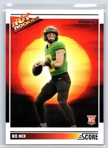 Bo Nix 2024 Score - Hot Rookies #1 - Denver Broncos - Picture 1 of 2