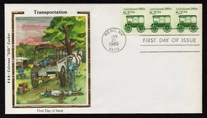 USA, SCOTT # 2128, COLORANO SILK FDC COVER OF 1985 AMBULANCE, TRANSPORTATION - Picture 1 of 1