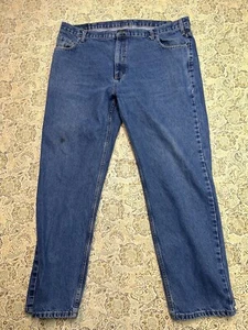 Members Mark Mens Sz 44x32 Straight Leg Casuall Guys Pants Designer Blue Jeans - Picture 1 of 12