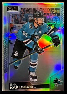 2020-21 O-Pee-Chee Platinum Rainbow Erik Karlsson San Jose Sharks #17