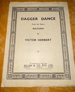 Vintage Sheet Music 1911 “DAGGER DANCE” by Victor Herbert - Bild 1 von 2