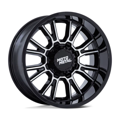 Moto Metal MO810 Legacy 17x9 8x165.1 1mm Gloss Black Machined Wheel - Image 1 of 2