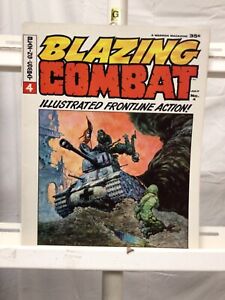 Warren Publishing Blazing Combat #4 Frazetta Sehr guter Zustand 1966