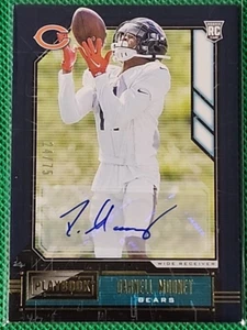 DARNELL MOONEY /75 2020 Panini Playbook Rookies Signatures Auto RC Gold Hobby SP - Picture 1 of 2