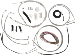 Kit completo de cables de acero inoxidable LA Choppers para manillar Mini Ape (LA-8051KT2-08) - Imagen 1 de 1