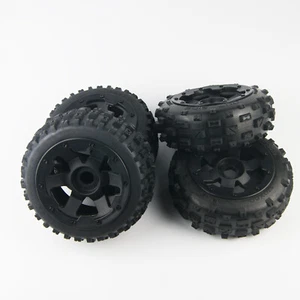 Front Rear knobby Off Road Tires Wheels for hpi rovan km baja 5b SS buggy - Picture 1 of 3