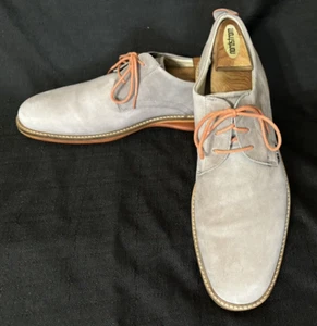 Ecco Herren grau Nubukleder Schnürschuhe Komfortschuhe-US-Größe 12 - Bild 1 von 6