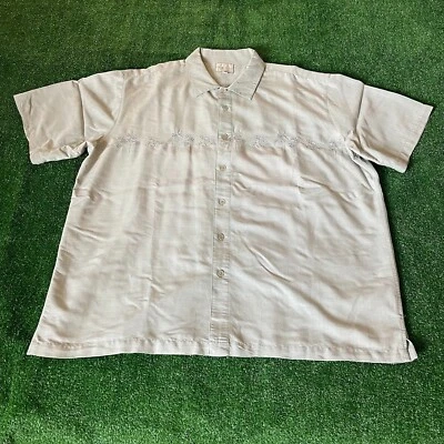 Trader Bay Short Sleeve Button Down Vintage Hawaiian Light Shirt Big Size XXL - Image 1 of 4