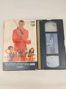 Vintage Thunderball vhs Sean Connery James Bond 007 Drawer big Box rare CBS fox - Picture 1 of 6
