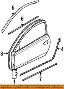 FORD OEM 99-02 Cougar Door Door Components-Lower W'strip F8RZ6320758AA - Picture 1 of 1