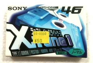 SONY Xtune 1 46 vintage audio cassette blank tape sealed Made in JapanType I - Picture 1 of 2