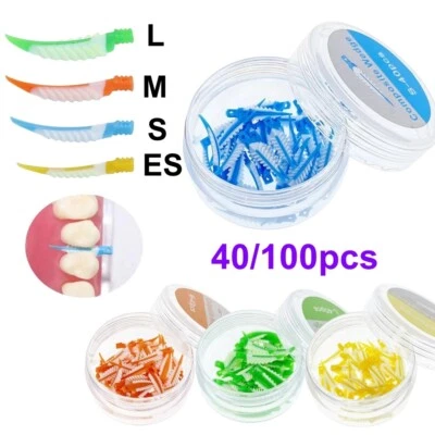 Cuñas dentales endo estratos sello cervical suave diastema compuesto cuñas matriz Foto 1 de 4