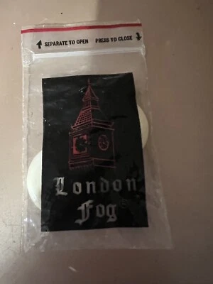 Bottoni di ricambio vintage London Fog bianco sporco poco più di 1" set di 2 - Immagine 1 di 4