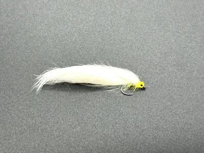WORLD CLASS FLIES 6 x Hothead Zonker - White - Trout Fishing Flies
