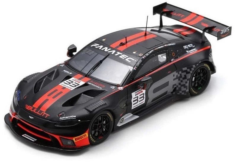 Aston Martin Vantage GT3 Bullitt Spa 2023 Riegel-Leroux-Del Sar 1:43 SPARK SB722 - Immagine 1 di 1
