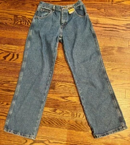 NEW W TAGS BOYS WRANGLER LEGENDARY GOLD JEANS RELAXED STRAIGHT ADJUSTABLE 14 REG - Picture 1 of 3