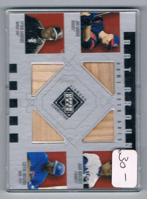 2002 Diamond Connection Bat Around Quads #TGTD Juan Gonzalez/Frank Thomas/Carlos - Image 1 of 1