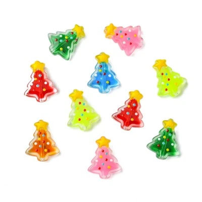 12x Handmade Christmas Trees Lampwork Enamel Beads for Bracelet Necklace Jewelry - Image 1 of 4