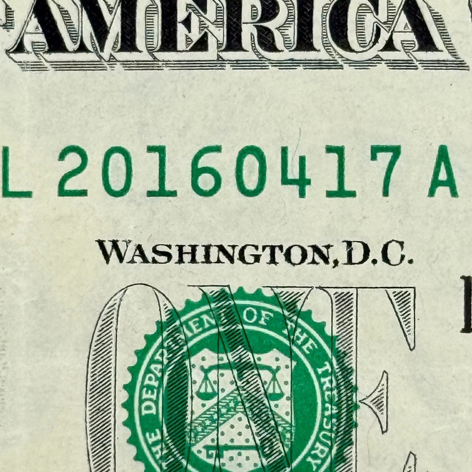 2016 April 17th Birthday Dollar 2016 April 17 Birthday Note Birthday Gift 2016 - Image 1 of 3