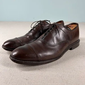 Allen Edmonds Zapatos Para Hombres 9 Park Avenue Gorra Top Oxford Marrón Chocolate C 5845 - Imagen 1 de 9