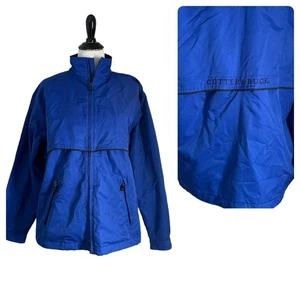 Cutter & Buck Womens Performance Jacket Size M Vented Blue Full Zip Logo - Picture 1 of 13