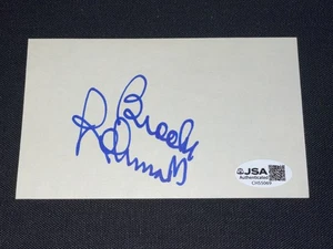 Brooks Robinson Signed 3x5 Index Card JSA COA Baltimore Orioles Baseball HOF - Picture 1 of 2
