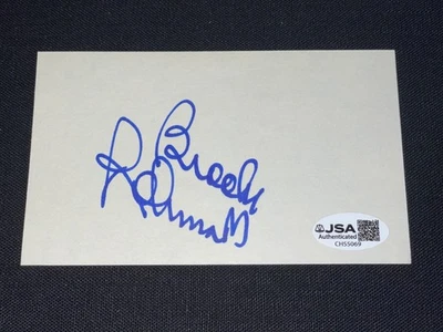 Brooks Robinson Signed 3x5 Index Card JSA COA Baltimore Orioles Baseball HOF - Image 1 of 2