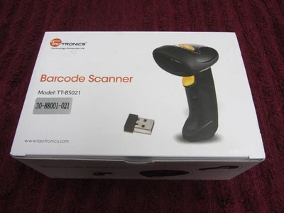 TaoTronics Wireless Barcode Scanner Model:TT-BS021 - NG G2B - NOS - Image 1 of 4
