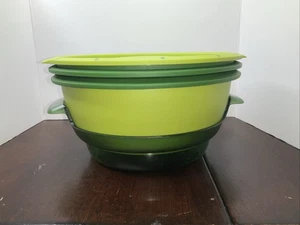 Tupperware Smart Steamer Set di fornelli per microonde verde 4 pezzi - Foto 1 di 17