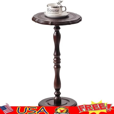 Solid Wood Petal Side Table Accent Drink Table Easy Assembly Nightstand New - Image 1 of 4