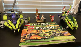 LEGO NINJAGO Lasha's Bite Cycle, Rattlecopter, With Fangpyre  army