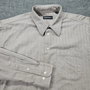 Bullock & Jones Shirt Mens XL Beige Plaid Casual Button Up Long Sleeve - Picture 1 of 10