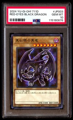 PSA 10 Red-eyes Black Dragon Jp003 Yu-gi-oh Japanese - Image 1 of 3