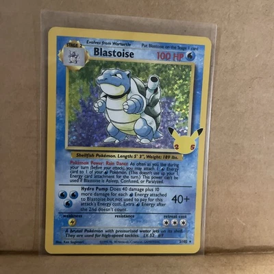 Pokémon TCG Blastoise 2/102 Celebrations Classic Collection Holo Rare - Image 1 of 4