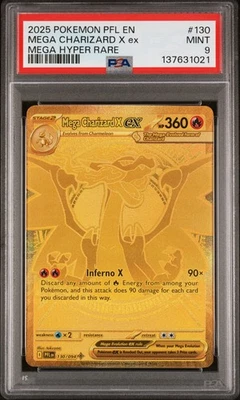 PSA 9 - Mega Charizard X ex 130/094 Phantasmal Flames Holo English Read Desc*** - Image 1 of 3