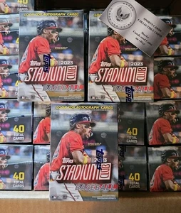 2023 Topps Stadium Club Baseball 3 Blaster Box Lot - From a Fresh Case - Picture 1 of 6