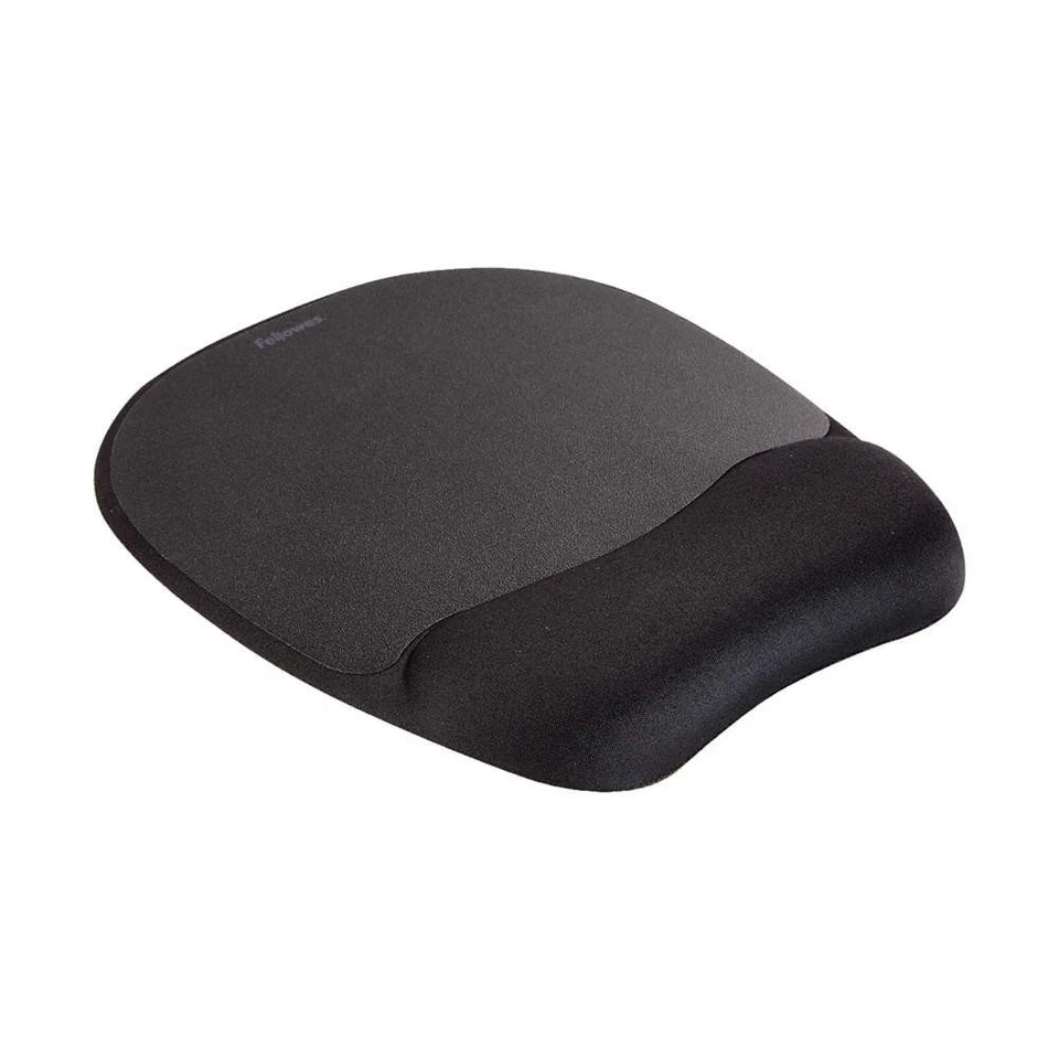 FELLOWES 9176501 Mousepad w/Wrist Support,Black PK 6 - Image 1 of 1