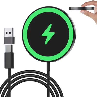 For Magsafe Charger 15W Magnetic Wireless Charger Fast Charging Pad for Iphone 1 - Image 1 of 4