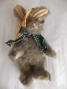 Retired BOYDS Bears 1364 Plush Bunny Rabbit with Straw Hat - 1990 - Picture 1 of 5