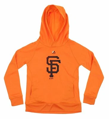 Sudadera con capucha Majestic MLB Youth San Francisco Giants Fleece Performance, naranja Foto 1 de 2