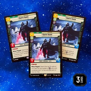 PLAYSET x3 Darth Vader Commanding the First Legion #087 Star Wars Unlimited SWU - Picture 1 of 4